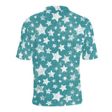 Vintage star pattern Men's All Over Print Polo Shirt