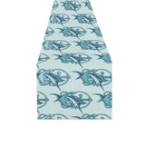 Swordfish Pattern Print Design 05 Table Runner