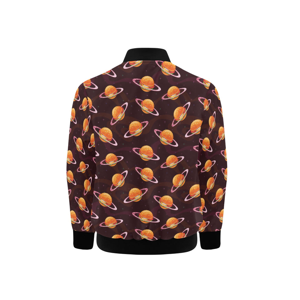 Hamburger Pattern Print Design 05 Kids' Boys' Girls' Bomber Jacket