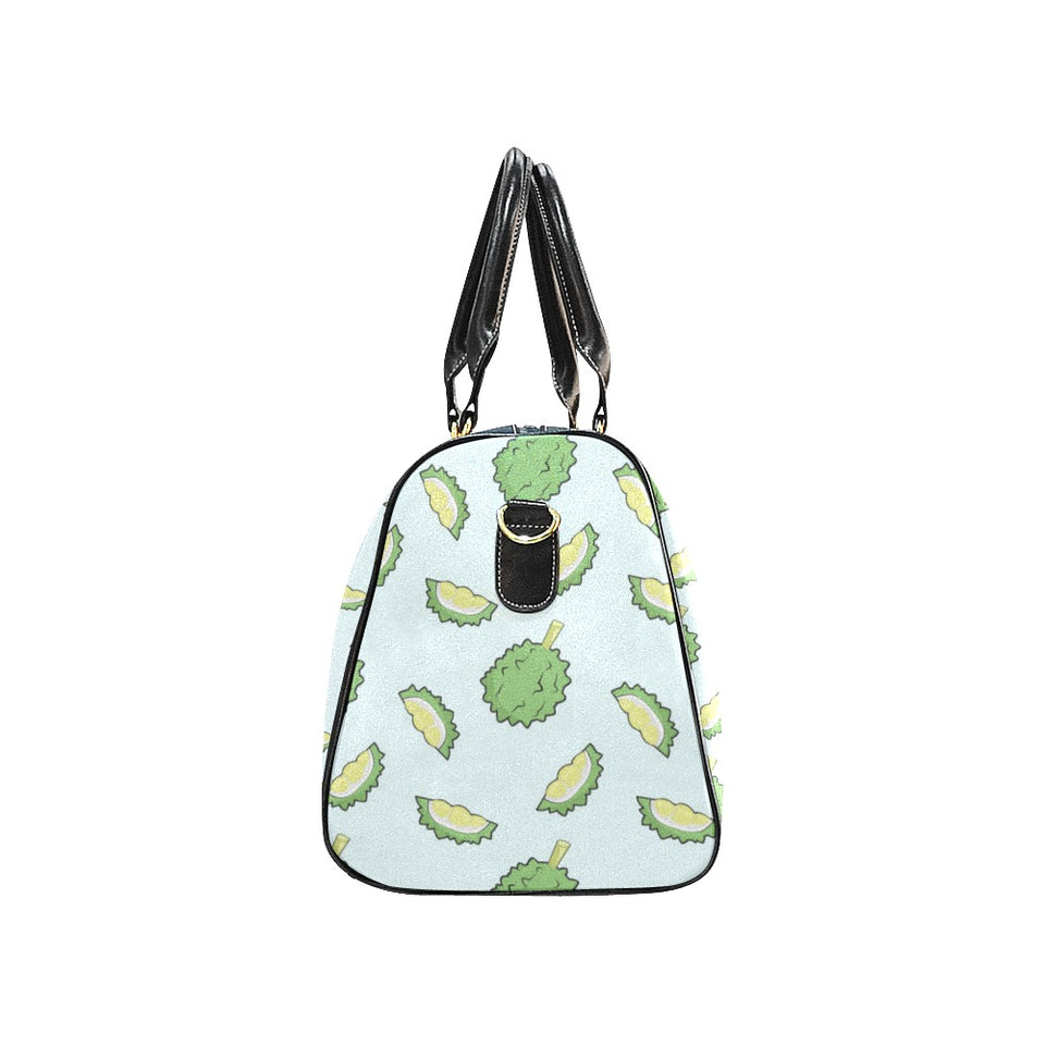 Durian pattern blue background Travel Bag