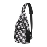 Music Notes Pattern Print Design 01 All Over Print Chest Bag