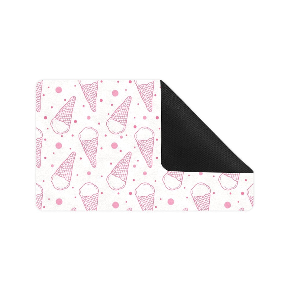 Hand drawn ice cream pattern Doormat