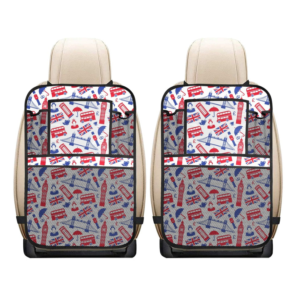 British Pattern Print Design 01 Car Seat Back Organizer