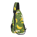 Banana Palm Leaves pattern All Over Print Chest Bag