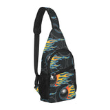 Bowling balls flame pattern All Over Print Chest Bag