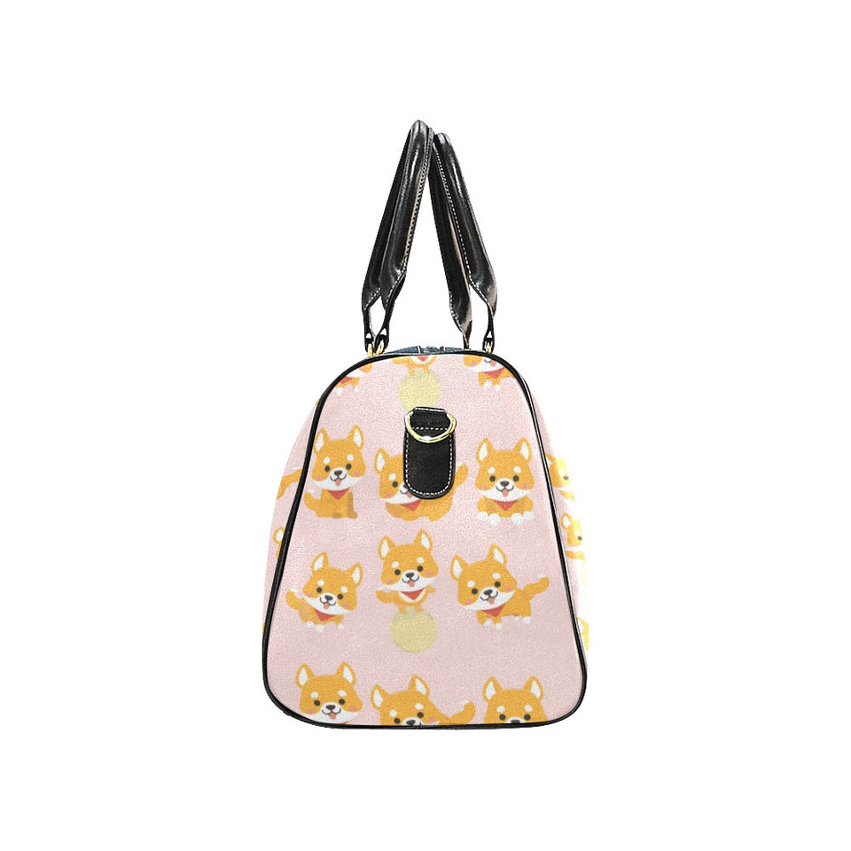 Cute shiba inu dog pattern Travel Bag