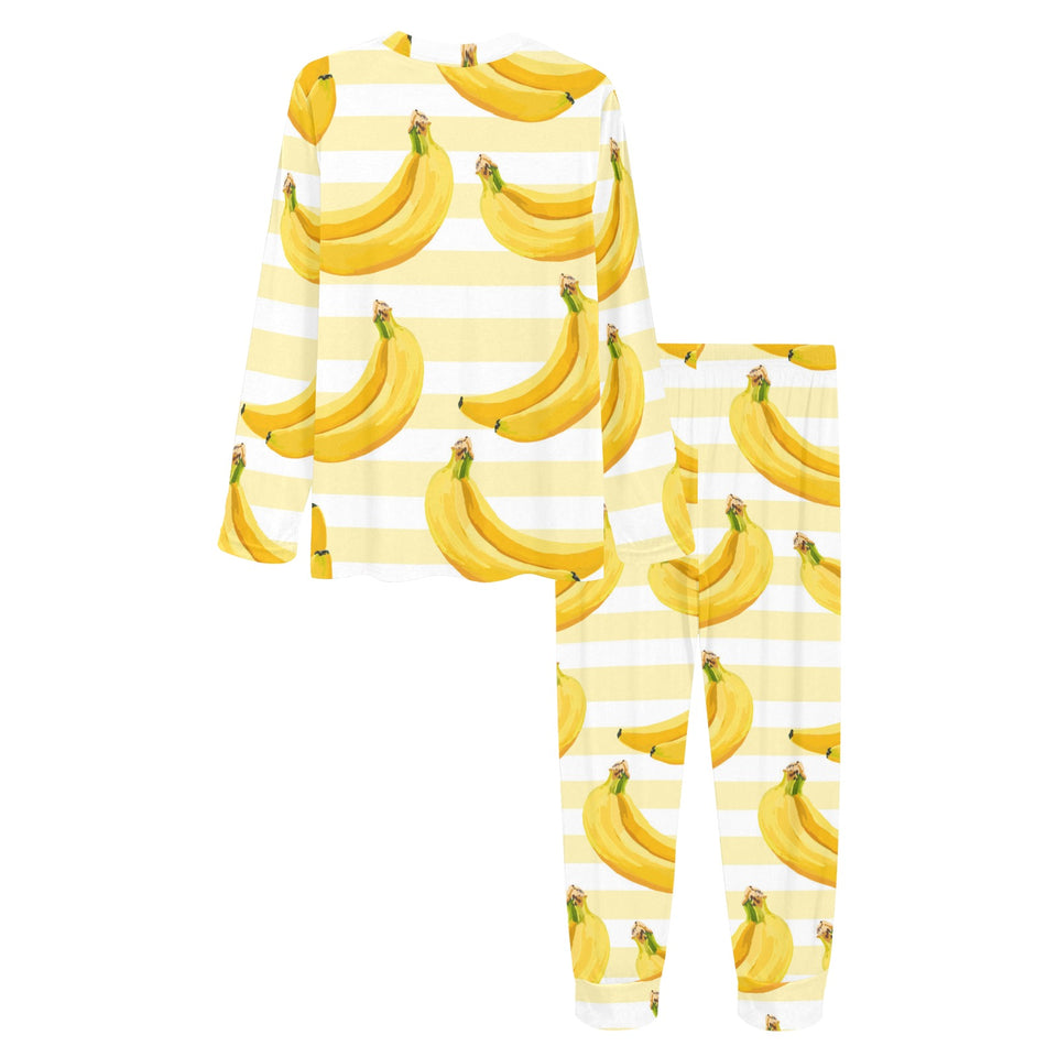 Banana pattern blackground Women's All Over Print Pajama Set