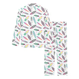 Surfboard Pattern Print Design 04 Women's Long Pajama Set