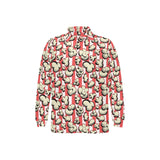 Popcorn Pattern Print Design 05 Men's Long Sleeve Polo Shirt