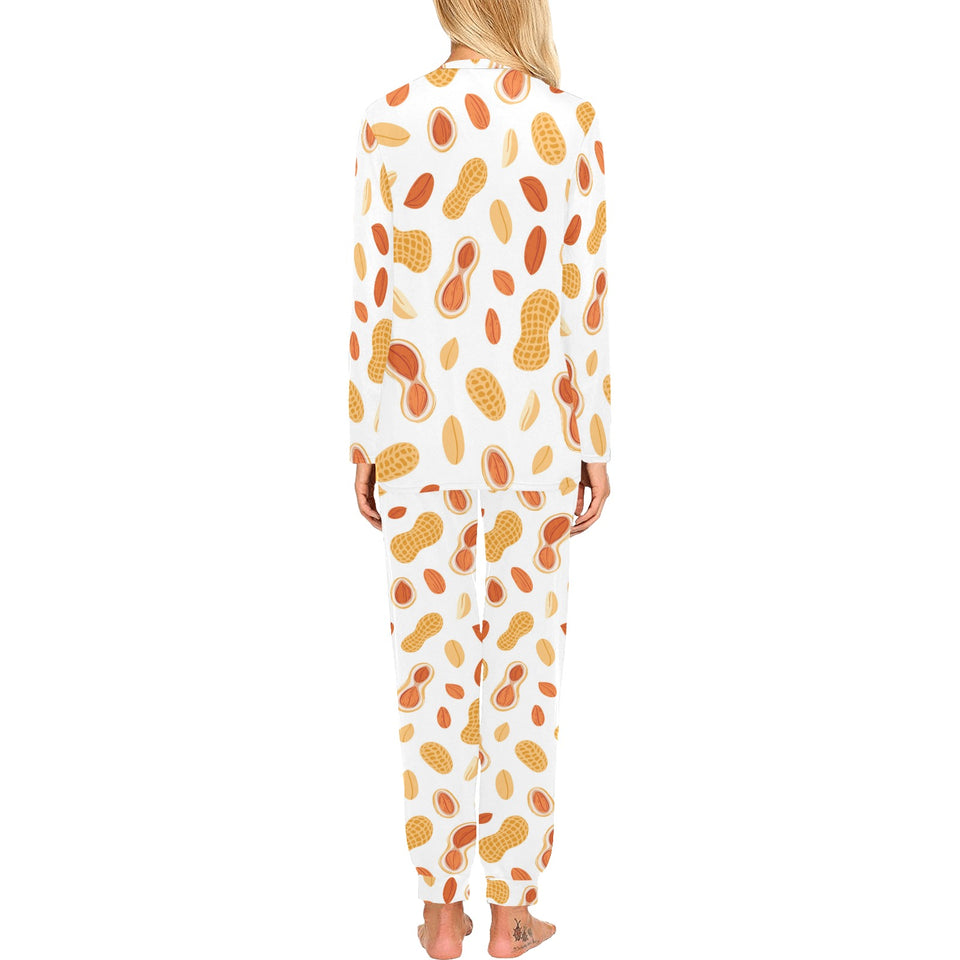 peanuts pattern Women's All Over Print Pajama Set
