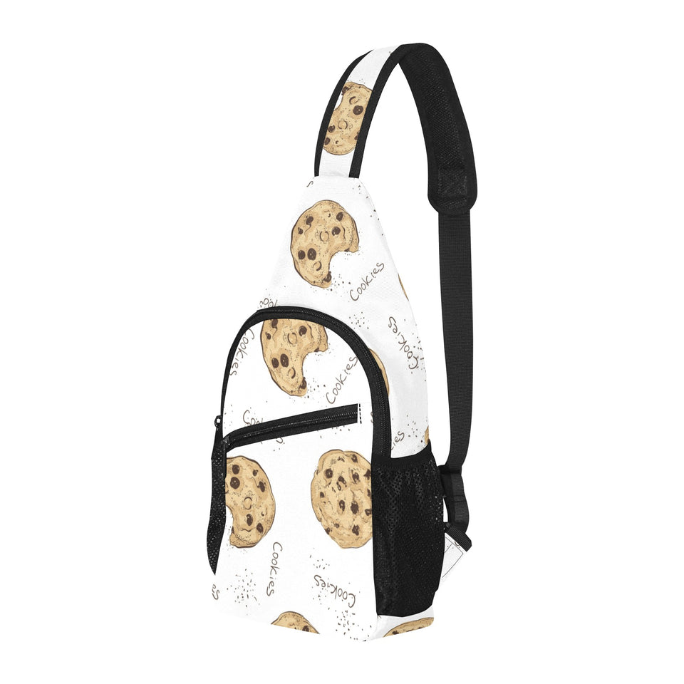 Sketch style cookie pattern All Over Print Chest Bag