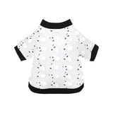 Bull Terrier Pattern Print Design 01 All Over Print Pet Dog Round Neck Fuzzy Shirt