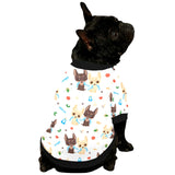 Cute Chihuahua dog pattern All Over Print Pet Dog Round Neck Fuzzy Shirt