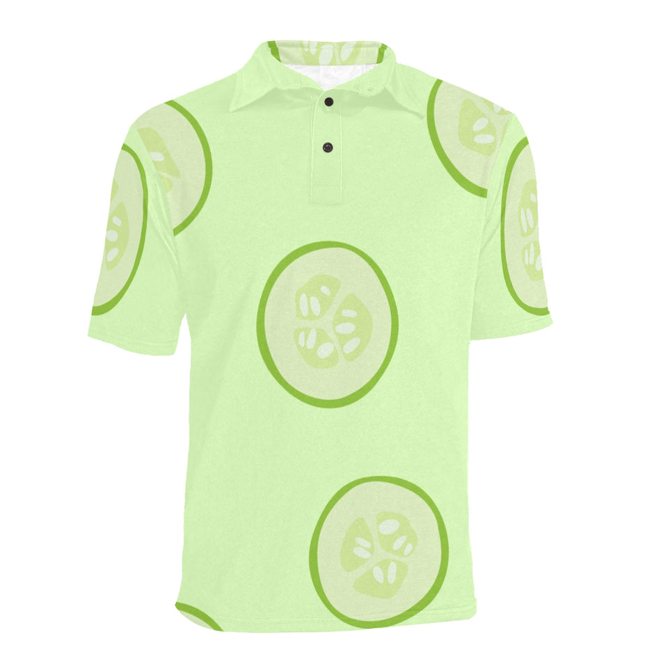Cucumber pattern Men's All Over Print Polo Shirt