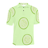 Cucumber pattern Men's All Over Print Polo Shirt