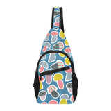 Colorful mushroom design pattern All Over Print Chest Bag