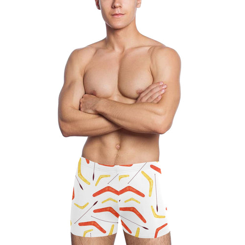 Waterclor boomerang Australian aboriginal ornament Men's Swimming Trunks