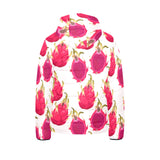 dragon fruits design pattern Kids' Boys' Girls' Padded Hooded Jacket
