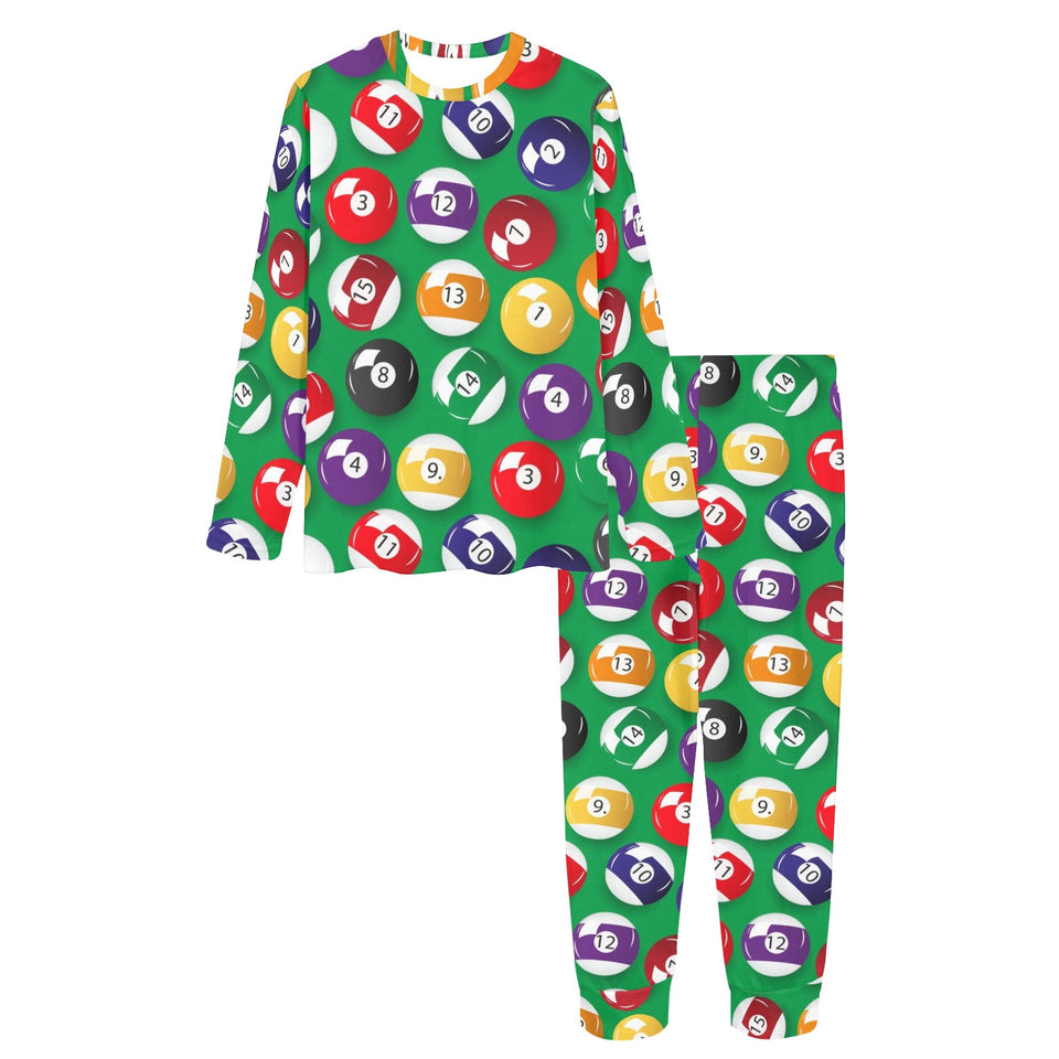 Billiard Ball Pattern Print Design 02 Women's All Over Print Pajama Set