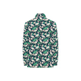 Pelican Pattern Print Design 03 Women's Long Sleeve Polo Shirt