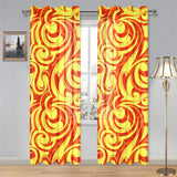 Fire flame design pattern Gauze Curtain