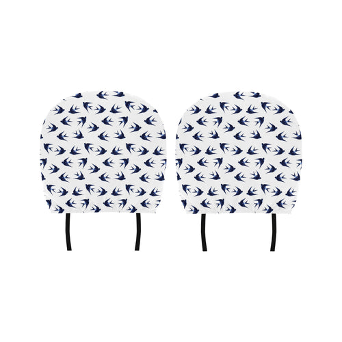 Swallow Pattern Print Design 03 Car Headrest Cover