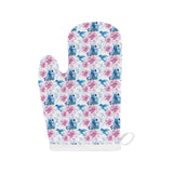 Hummingbird Pattern Print Design 02 Heat Resistant Oven Mitts