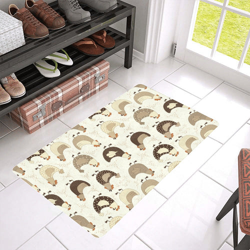 Cute rooster chicken cock Doormat