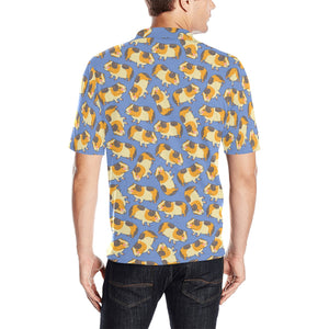 Guinea Pig Pattern Print Design 02 Men's All Over Print Polo Shirt