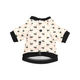 Ostrich Pattern Print Design 05 All Over Print Pet Dog Round Neck Fuzzy Shirt