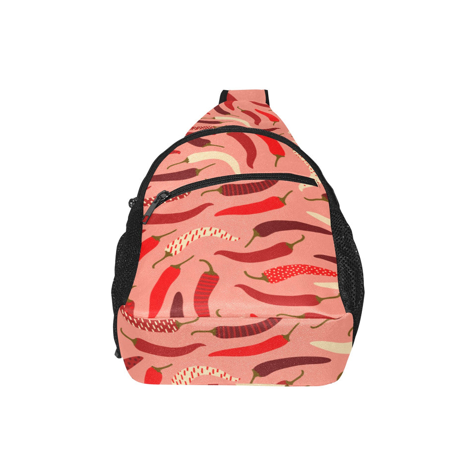 Beautiful Chili peppers pattern All Over Print Chest Bag