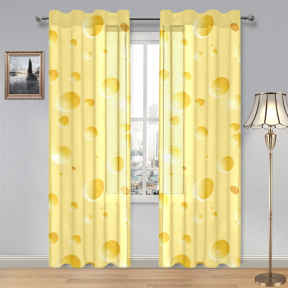 Cheese texture Gauze Curtain