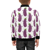 Eggplant Pattern Print Design 01 Kids' Boys' Girls' Bomber Jacket