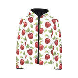 Red apples pattern Kids' Boys' Girls' Padded Hooded Jacket