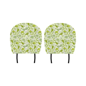 Cute frog dragonfly pattern Car Headrest Cover