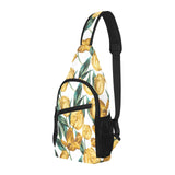 yellow tulips pattern All Over Print Chest Bag