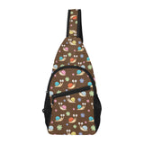 Snail Pattern Print Design 03 All Over Print Chest Bag