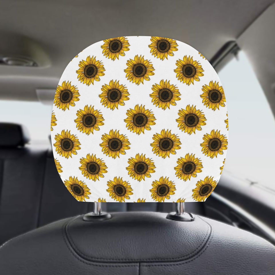 sunflowers design pattern Car Headrest Cover