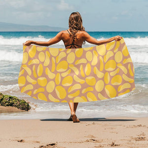 Potato Chips Pattern Print Design 01 Beach Towel