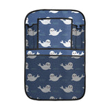 Cute white baby sea lion seal pattern Car Seat Back Organizer
