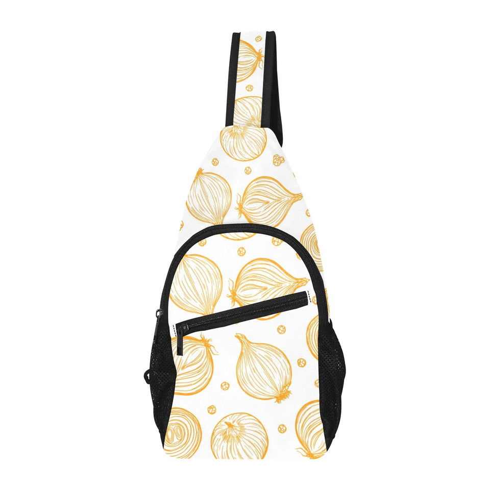 hand drawn onion pattern All Over Print Chest Bag