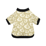Garlic design pattern All Over Print Pet Dog Round Neck Fuzzy Shirt