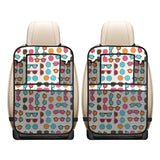 Sun Glasses Pattern Print Design 03 Car Seat Back Organizer