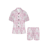Sketch guava pattern Women's V-Neck Short Pajama Set