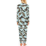 Eagle Pattern Print Design 01 Women's All Over Print Pajama Set