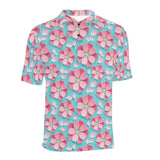 3D sakura cherry blossom pattern Men's All Over Print Polo Shirt