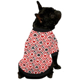 Casino Cards Suits Pattern Print Design 03 All Over Print Pet Dog Round Neck Fuzzy Shirt