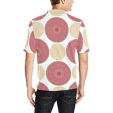 Circle indian pattern Men's All Over Print Polo Shirt