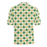 Horseshoes Pattern Print Design 04 Men's All Over Print Polo Shirt