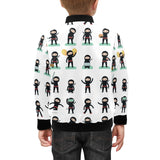 Cute ninja katana sword pattern Kids' Boys' Girls' Bomber Jacket
